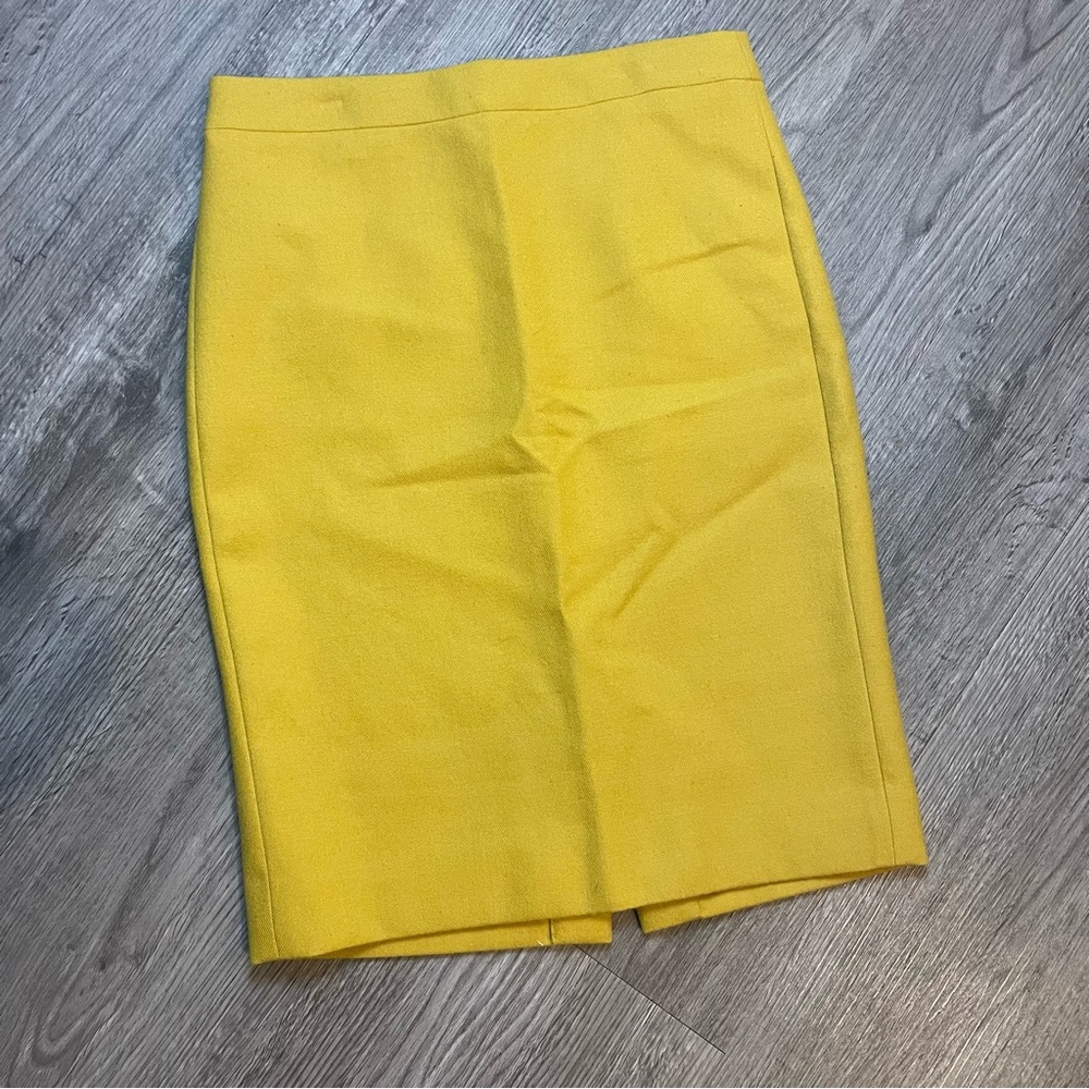 J. Crew Yellow Pencil Skirt